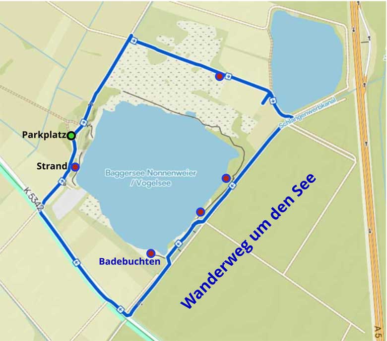 Wanderweg um den Vogelsee
