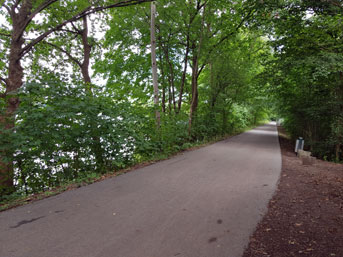 Wander und Radweg um den Blauen See
